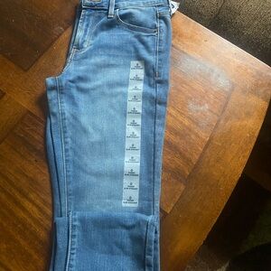 Old Navy Blue Straight Leg Jeans with Contrast Stripe